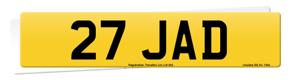 Registration number 27 JAD